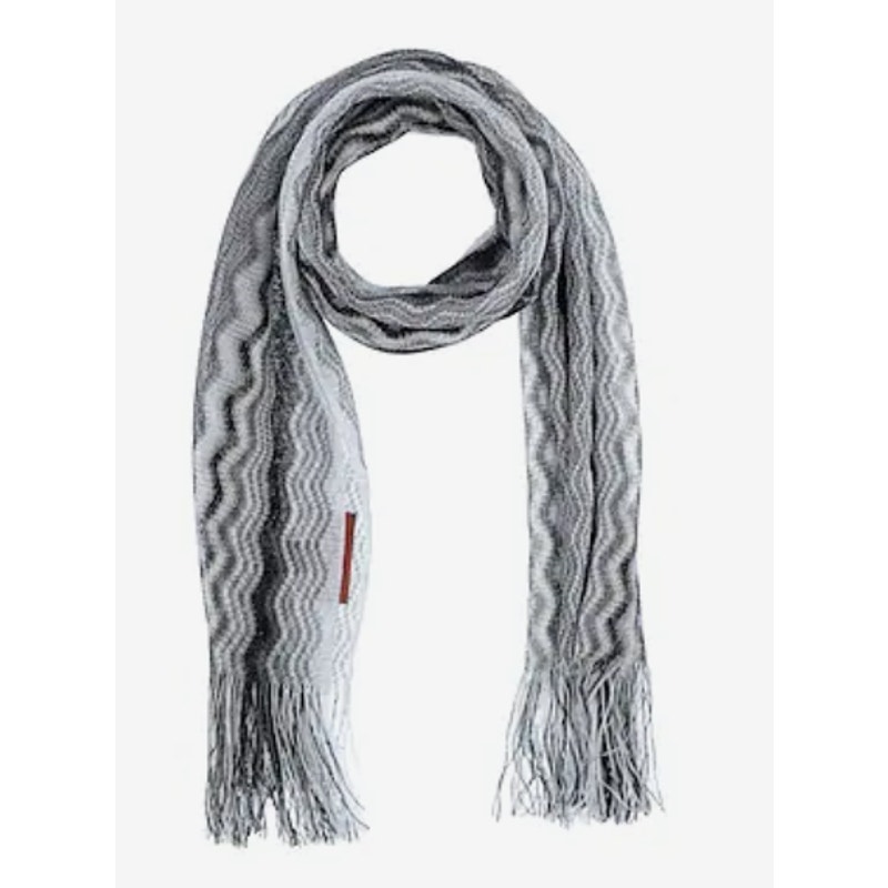 Missoni Grey Zigzag Scarf